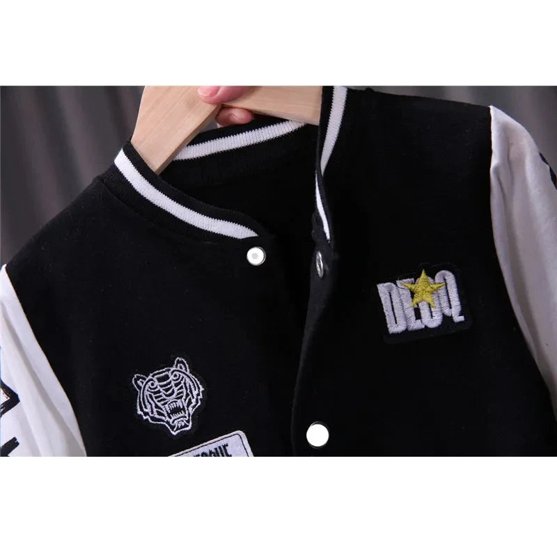 Boys & Girls Casual Sports Suit Coat Pant 2Pcs Spring Autumn Thin Baby Tracksuit Outfits