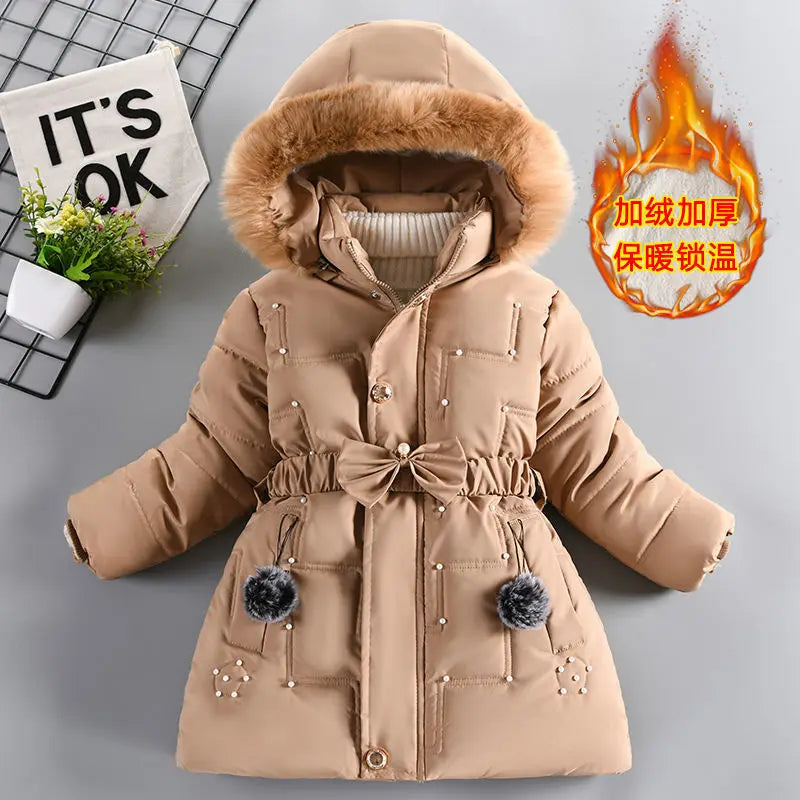 Parkas Hooded Children Thicken Warm Coat