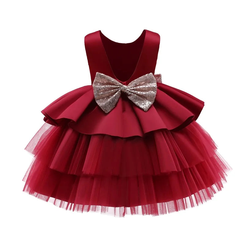 Princess Dress Wedding Birthday Tutu Prom Children Elegant Party Communion Clothes