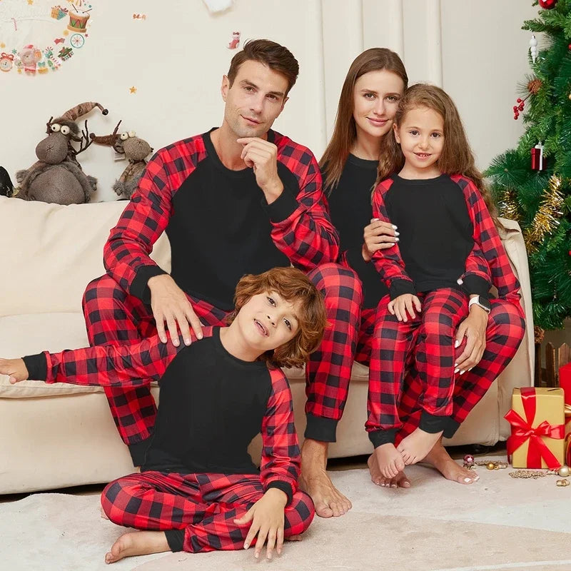 Christmas Pajamas Adult Kids Baby&Dog Matching Clothes