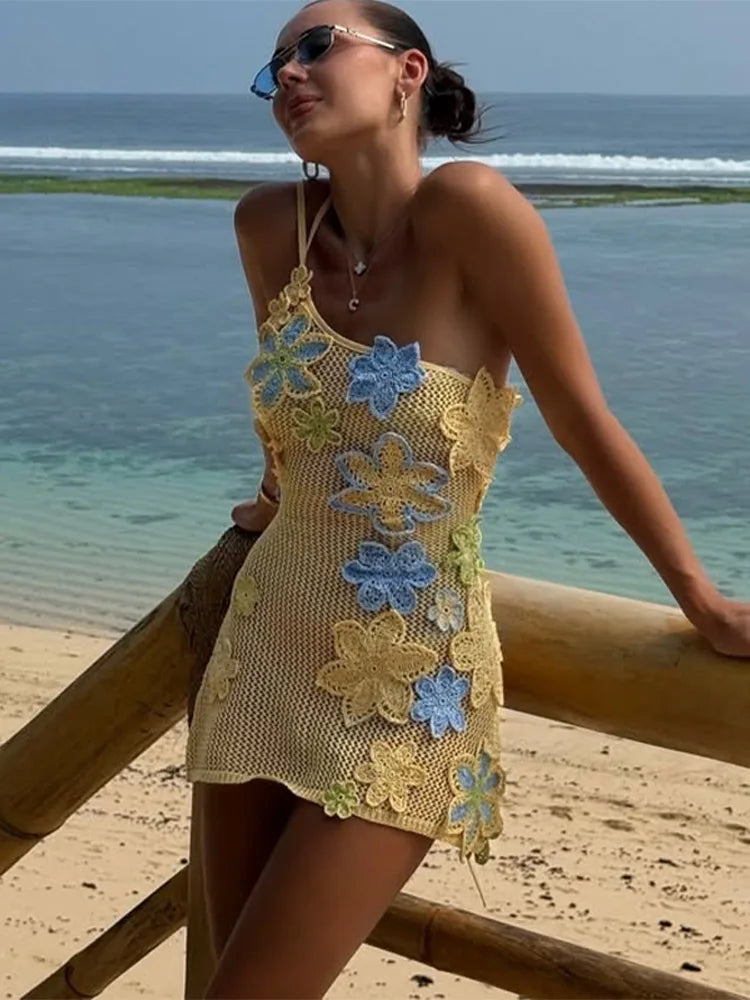 Bloom & Bare Knitted Beads & Petal-Perfect Skirt Sunlit Escapes Co-Ord