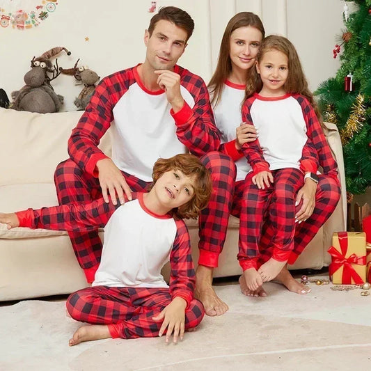 Christmas Pajamas Adult Kids Baby&Dog Matching Clothes