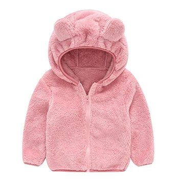 Baby Jacket Thicken Warm Winter Jackets For Girls Sweater Coat Fashion Infant Hooded Outwear