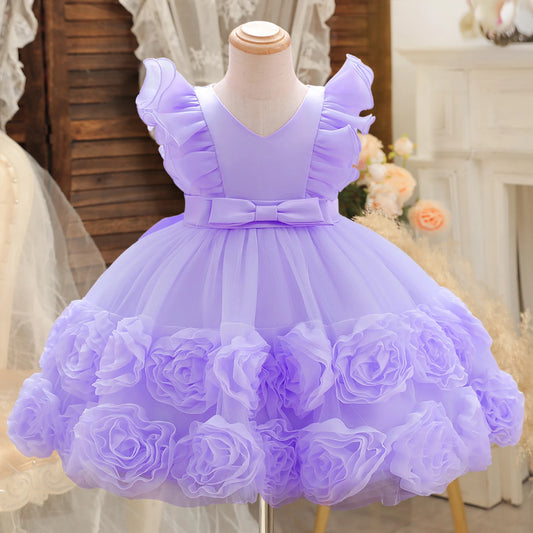Princess Dress for Party Toddler Summer Tutu Kids Wedding Birthday Dresses