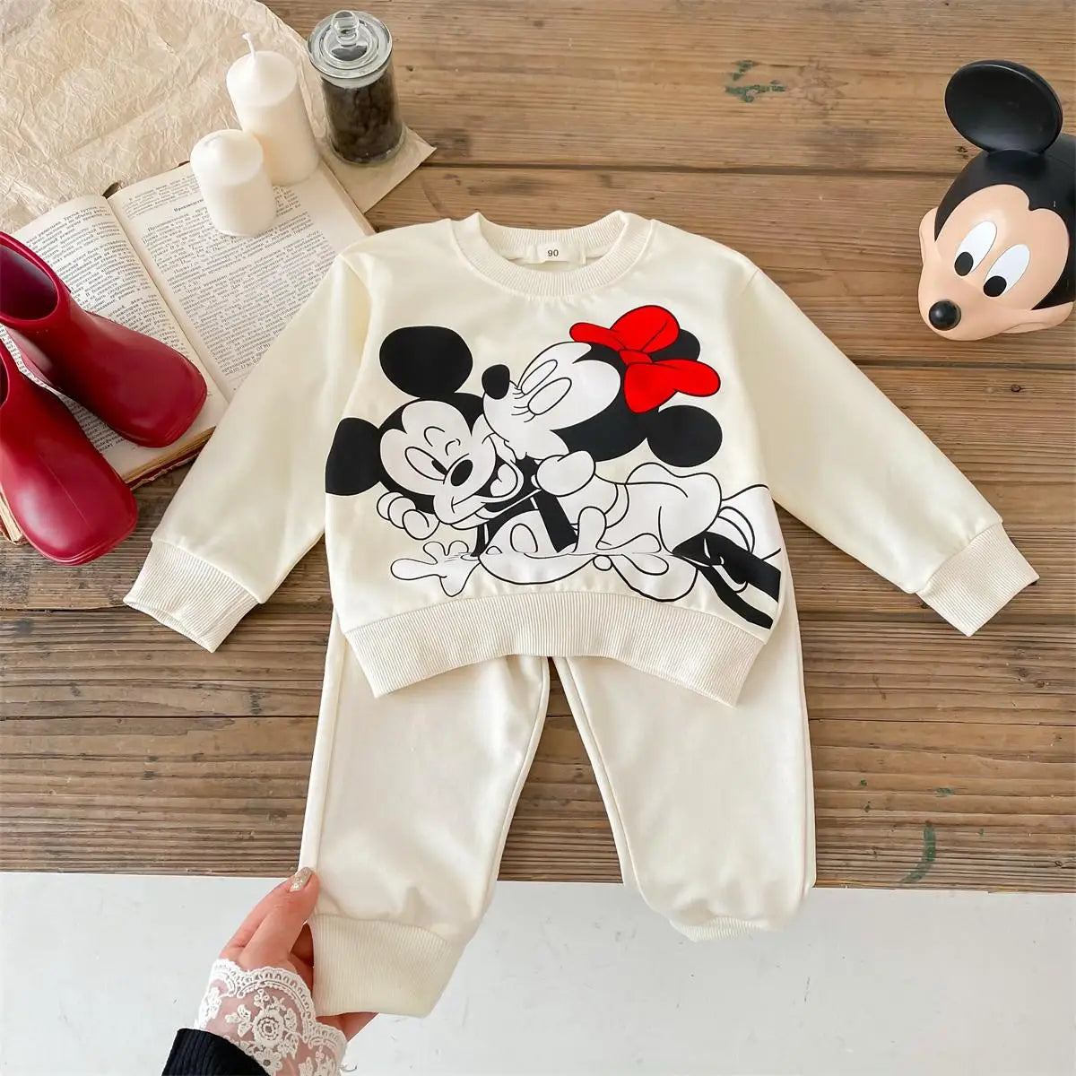 Lion Printed Sweatshirt Suit Baby Clothes Loose Fashion Cartoon Tracksuit Spring New Kids Long Sleeved Tops + Pants 2pc/set