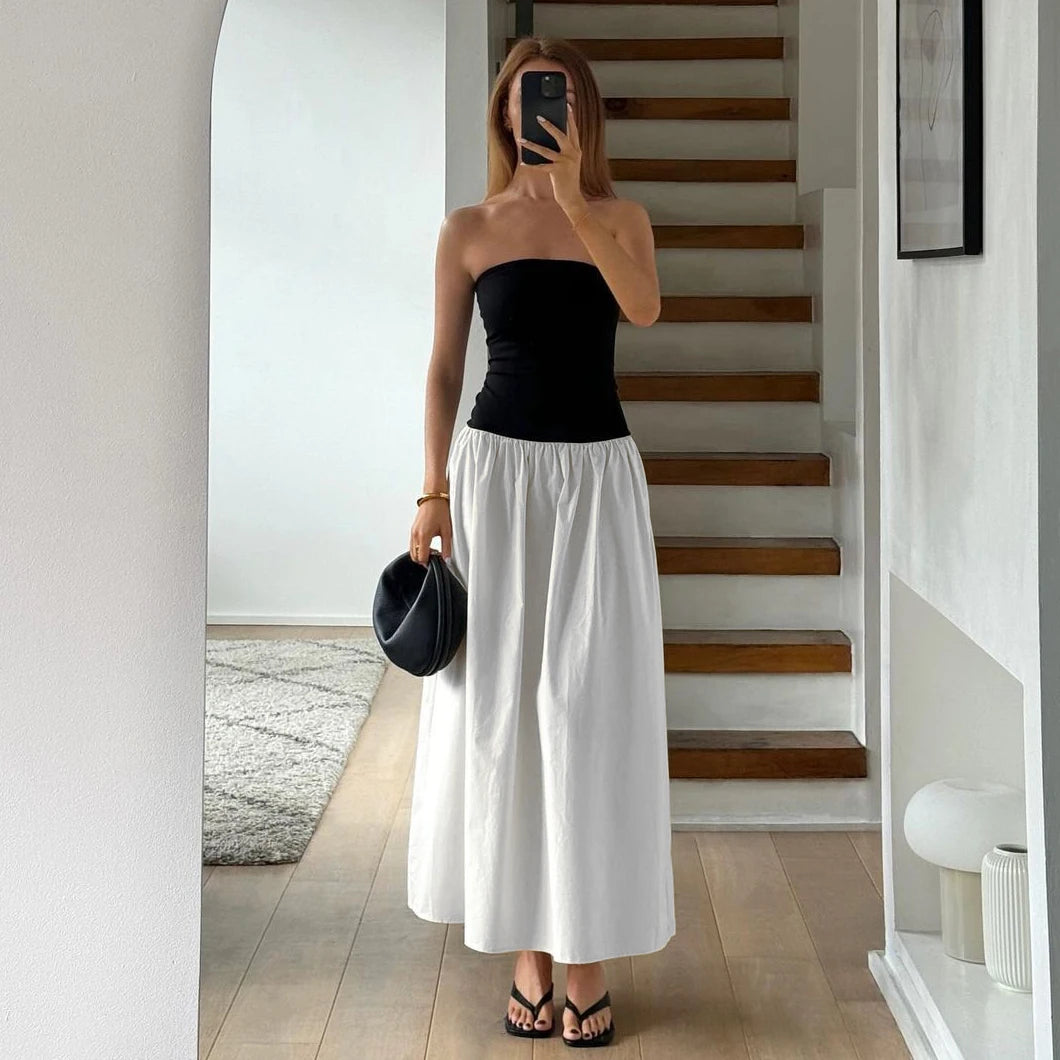 Strapless Maxi Off Shoulder Backless Sleeveless Dress