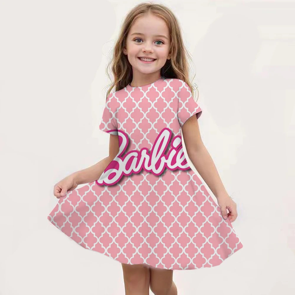 Barbie I Am Kenough Princess Dress Girls Women Short Sleeve