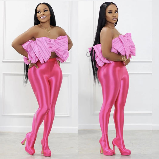 Barbie Bow Energy Strapless Top