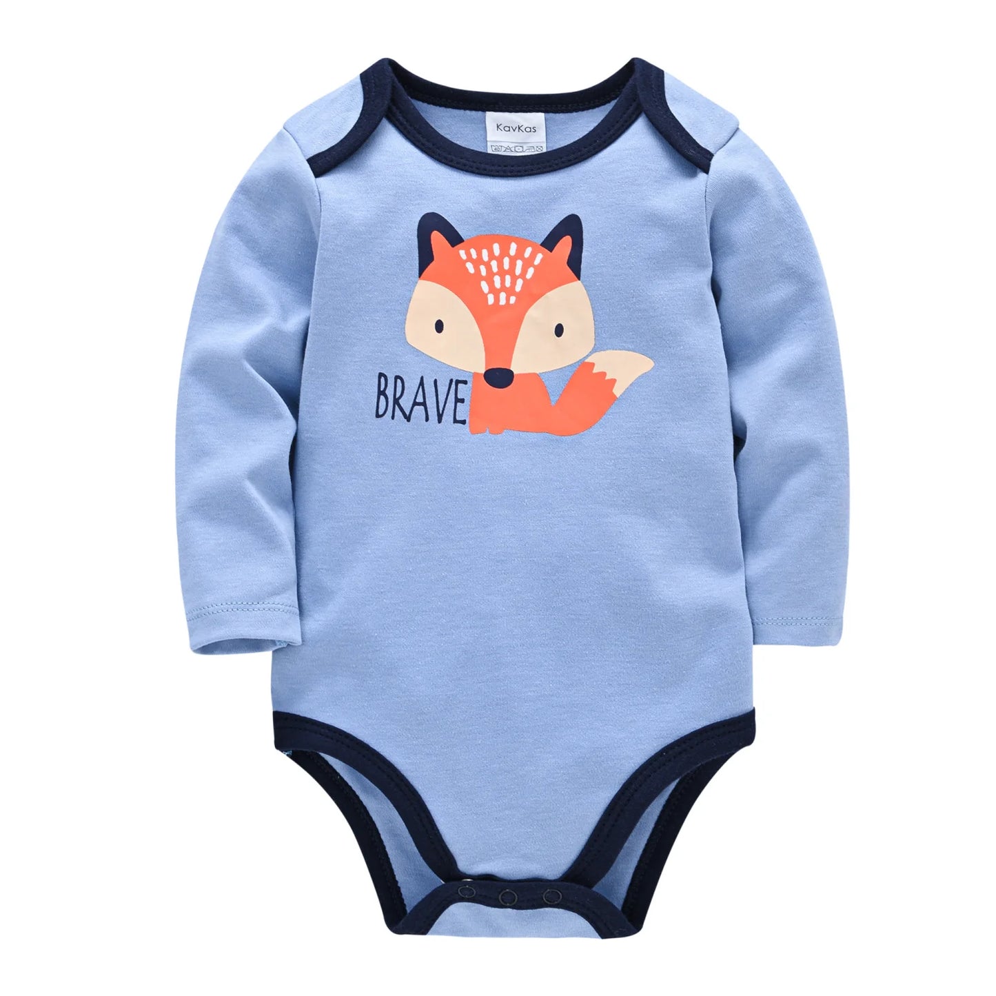 Kavkas Baby Clothes Boys Romper Newborn Infant Costume Cartoon Bodysuit Jumpsuit Family 100%Cotton 0-12Months For Bebes