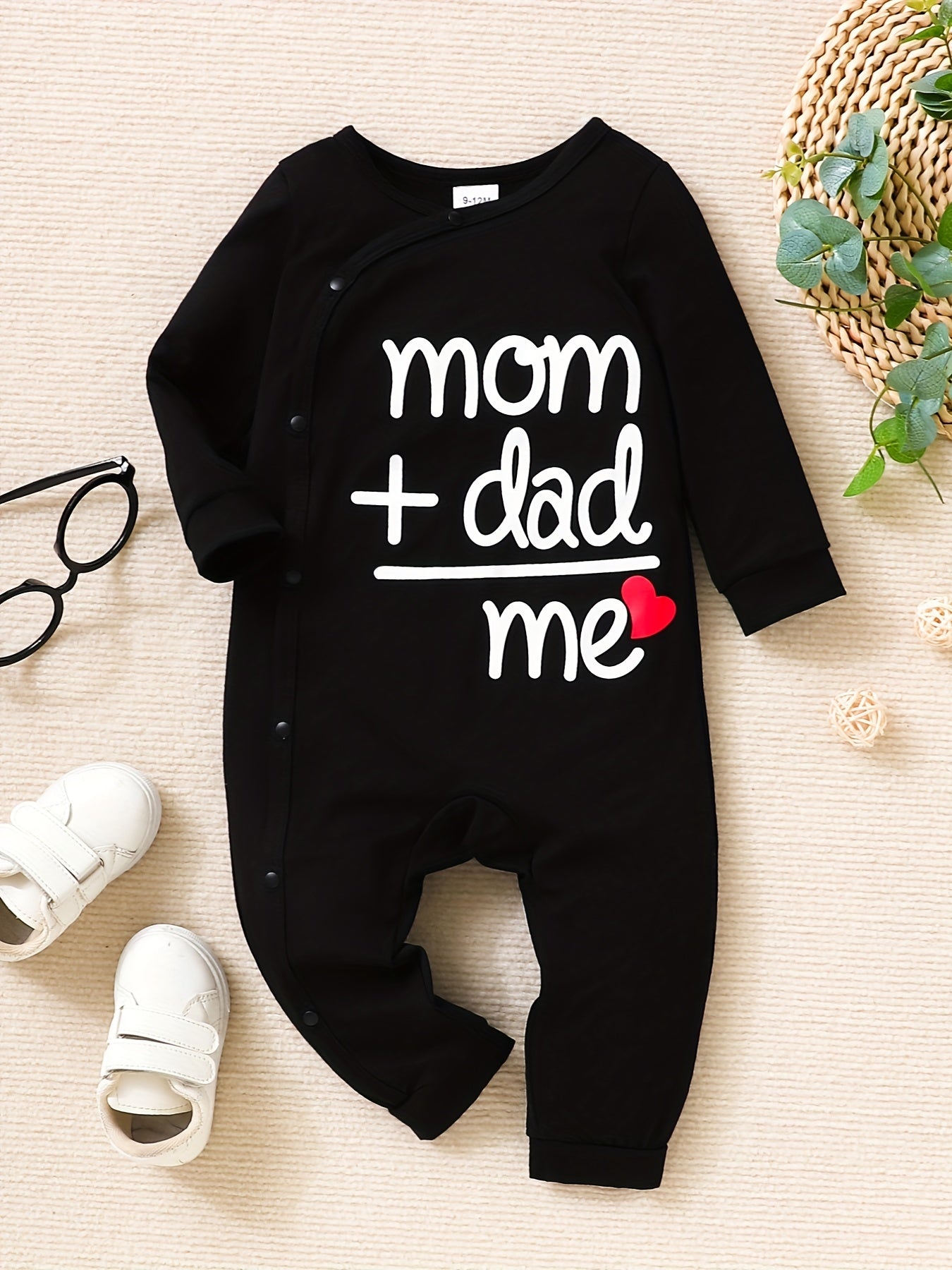 Baby Boys And Girls "mom+dad=me" Jumpsuit