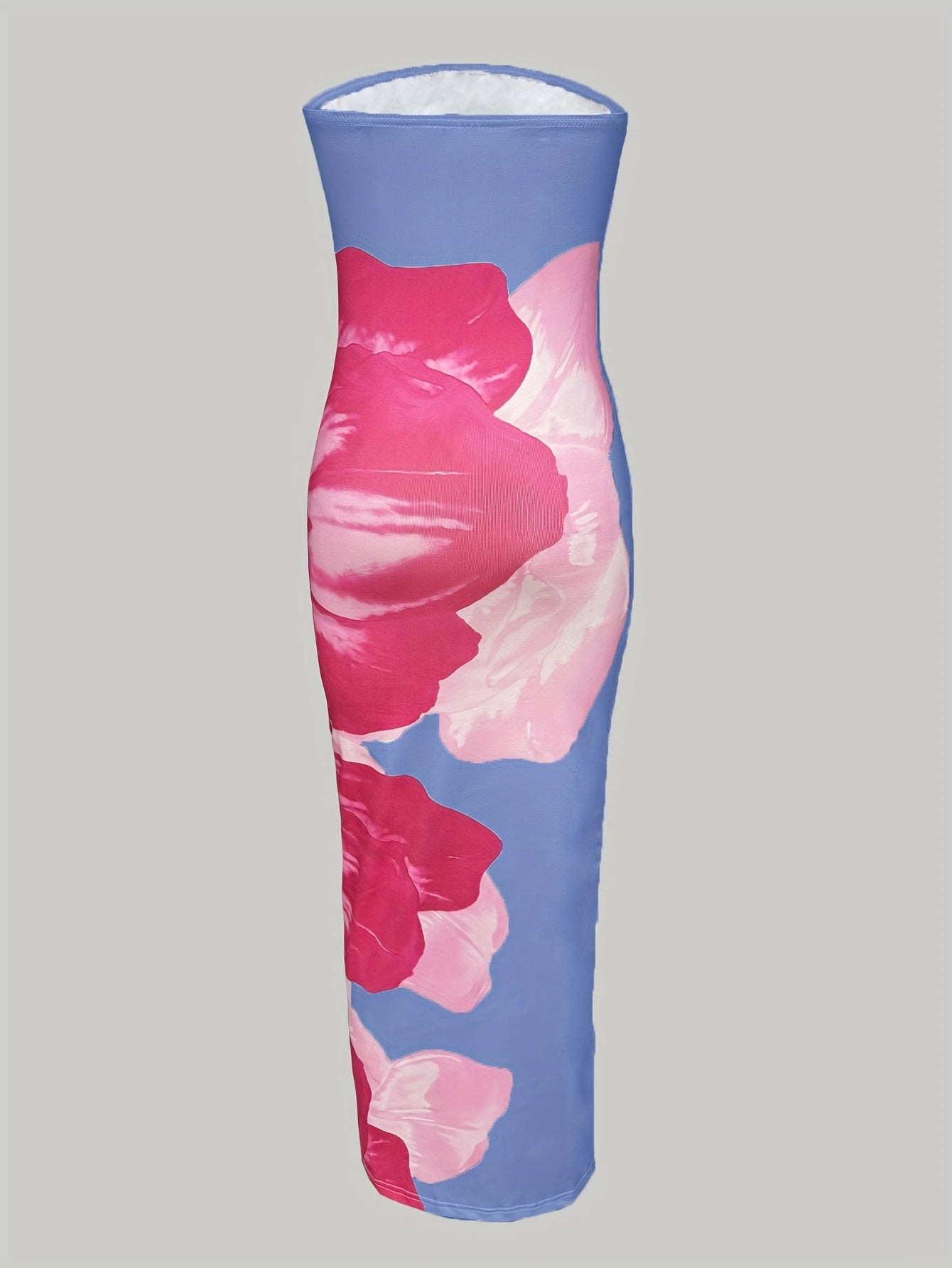 Women'S Printed Strapless Dress