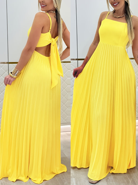 Sunset Flow Tie-Back Maxi Dress – Casual Chic for Spring/Summer