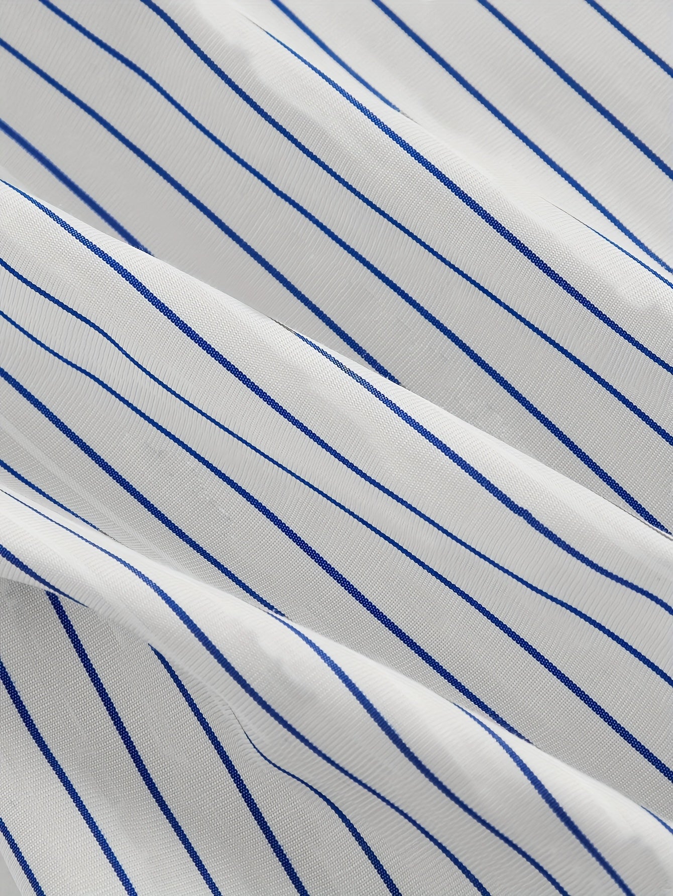 Women's Vintage Blue Striped Puff Sleeve Dress with Bow Detail - V-Neck A-Line Asymmetrical Hem Short Summer Dress, Machine Washable Casual Elegant Style for Back to, Homecoming & Teacher Outfits, Retro Dress, Buttondown Fron