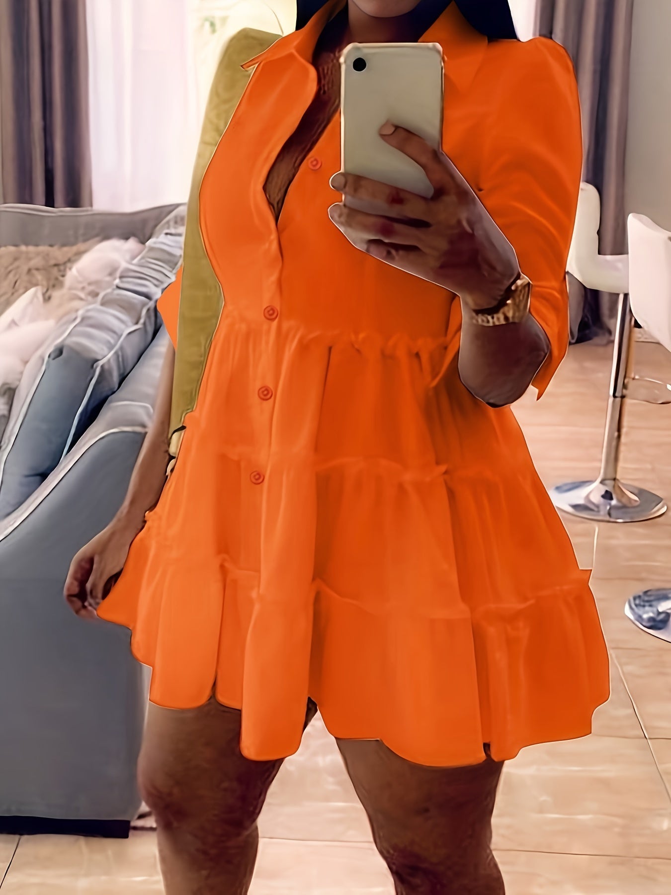 Elegant Chic Whisper Shirt Dress
