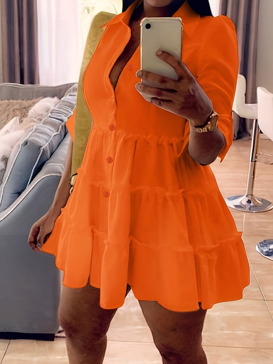 Elegant Chic Whisper Shirt Dress