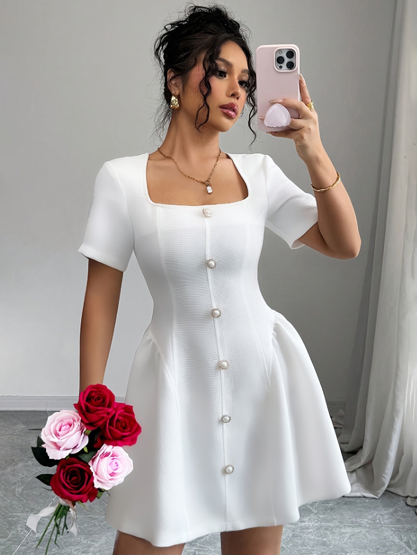 White Adore Dress