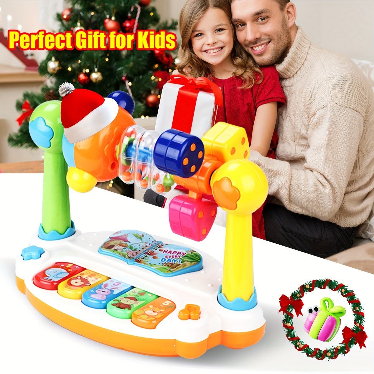 Musical Piano Keyboard Toy for Kids, Interactive Sound & Light Educational Toy