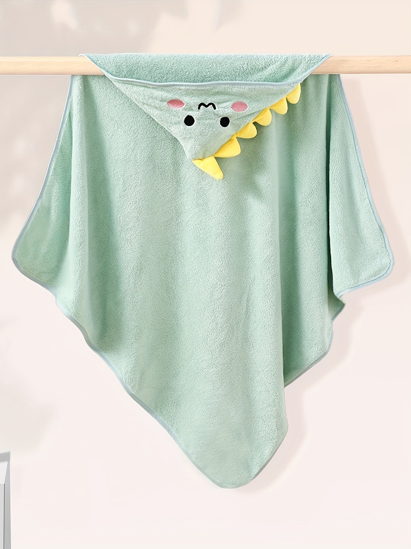 Adorable Animal Design Baby Boy's Soft Hooded Bathrobe