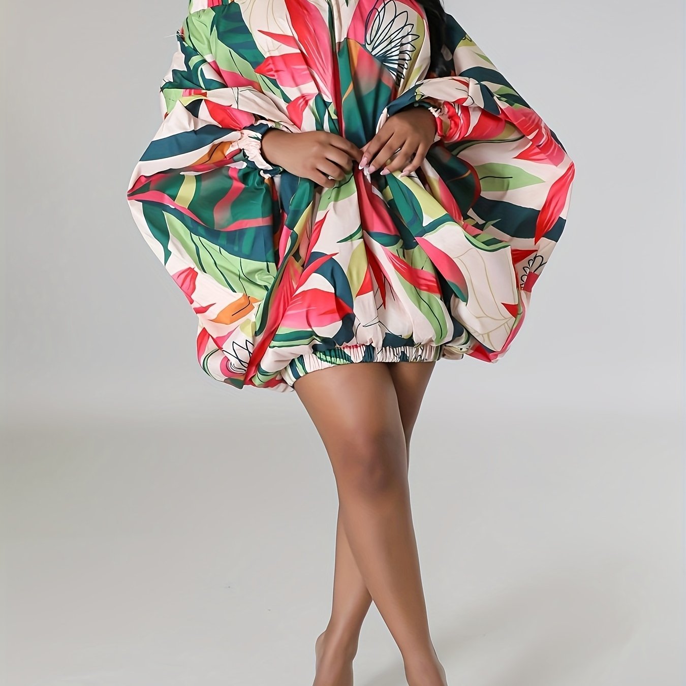 Vibrant Off-Shoulder Elegance