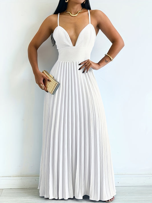 Chic Off-Shoulder Pleated Bella Breeze Dress