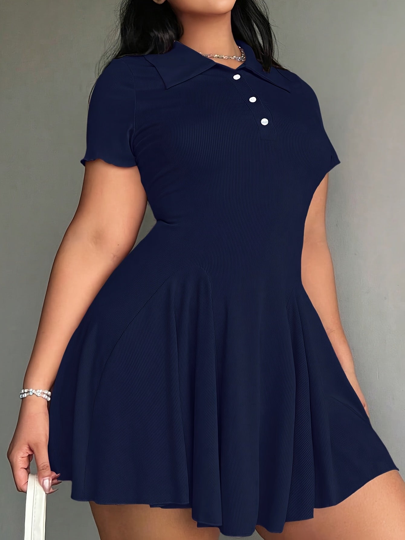 Women'S Casual Tennis Polo Dress - Short Sleeve, Button-Up Collar, Ribbed Texture, Knee-Length with Paddles, Beige, Casual Wear|Short Sleeve Dress|Buttonup Collar, Tennis Dress
