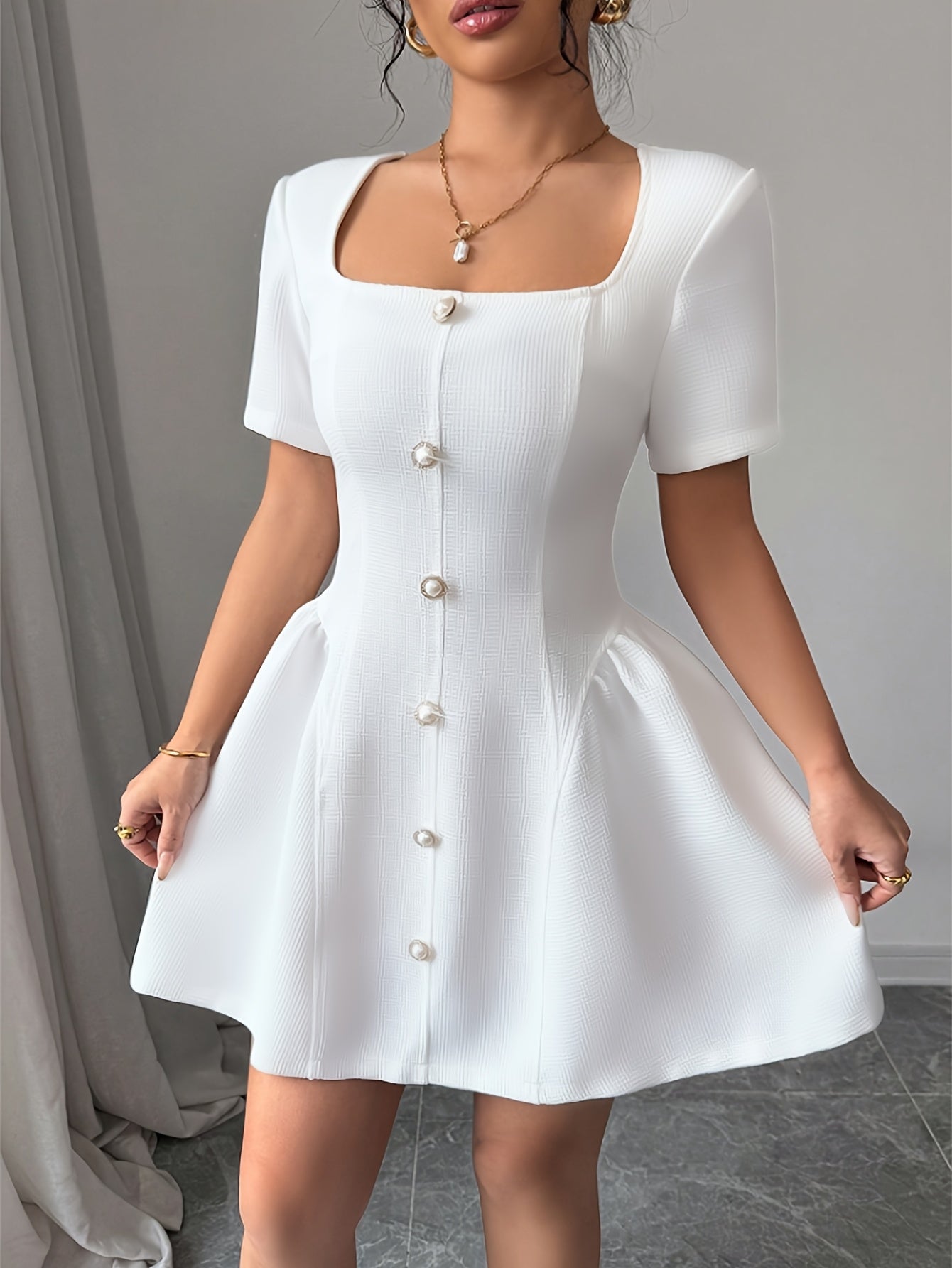 White Adore Dress