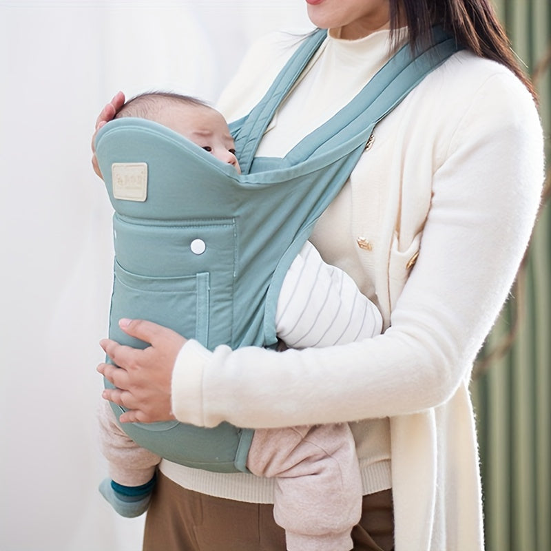 Infant Baby Carrier, Cross-Carry Style, Hands-Free Travel Gear