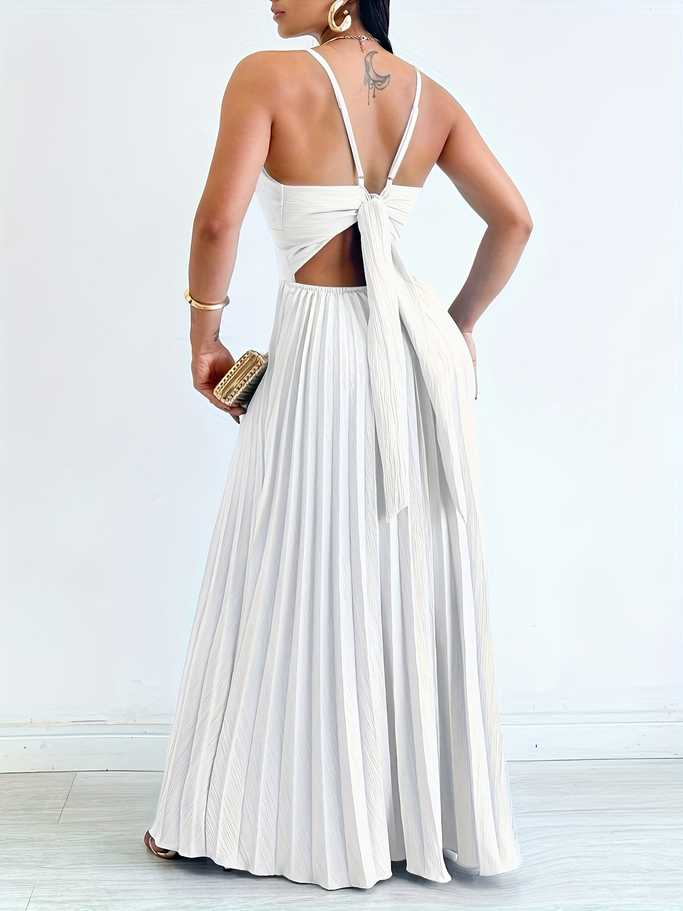 Chic Off-Shoulder Pleated Bella Breeze Dress