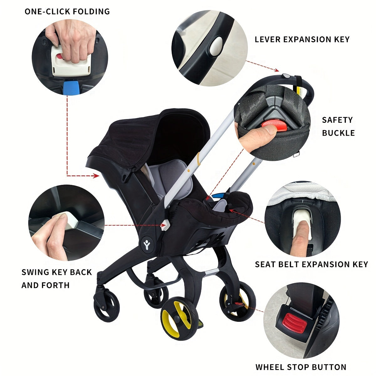 Childrens Elegant Compact Stroller