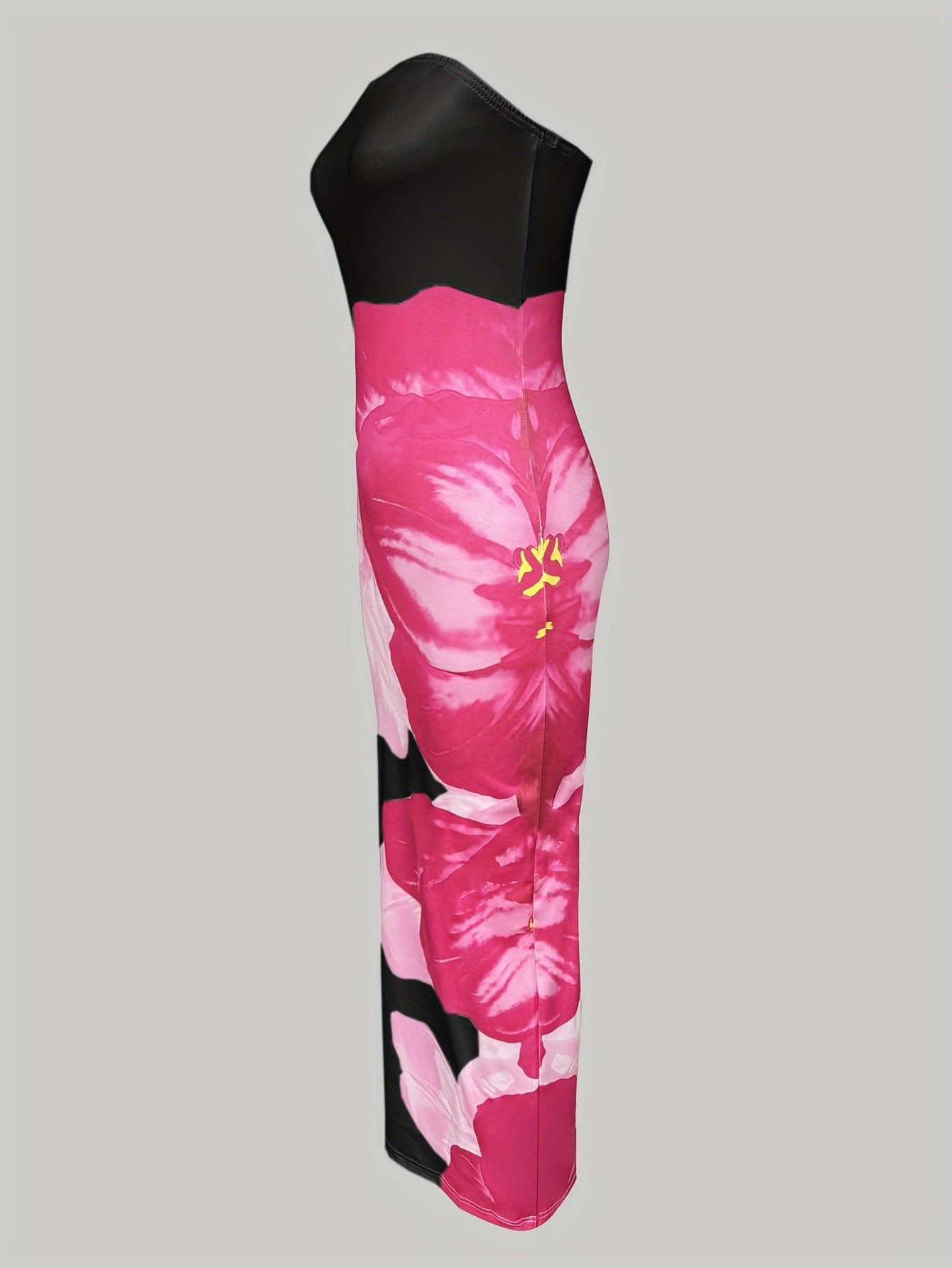 Women'S Printed Strapless Dress