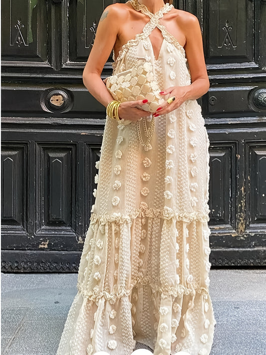 Bare Bloom Embroidered Dress