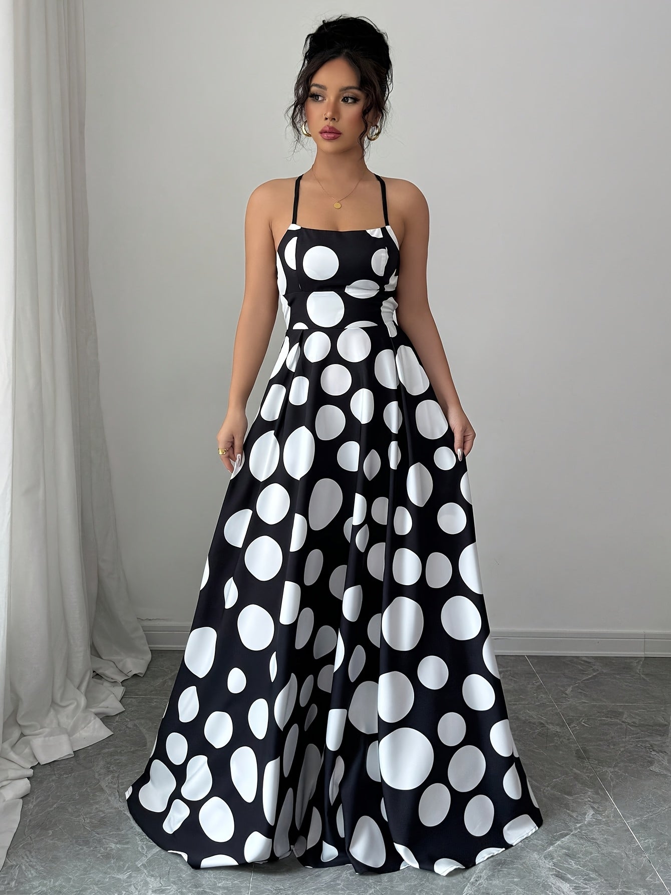 The Monochrome Bloom Dress