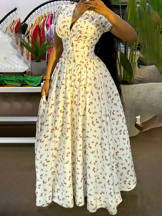 Breeze V-Neck Midi Dress