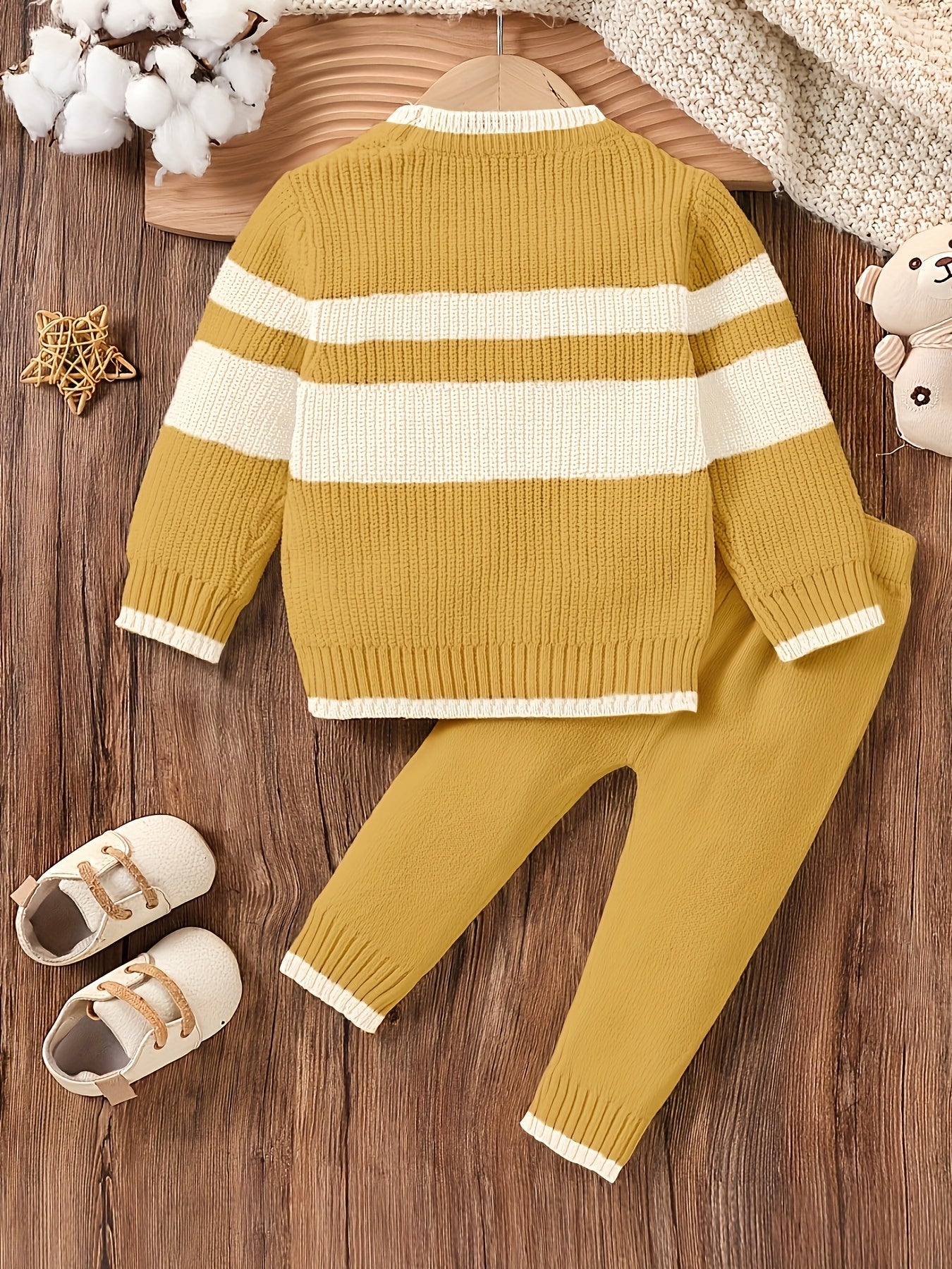 Boys' Cozy Knit Sweater & Pants Set