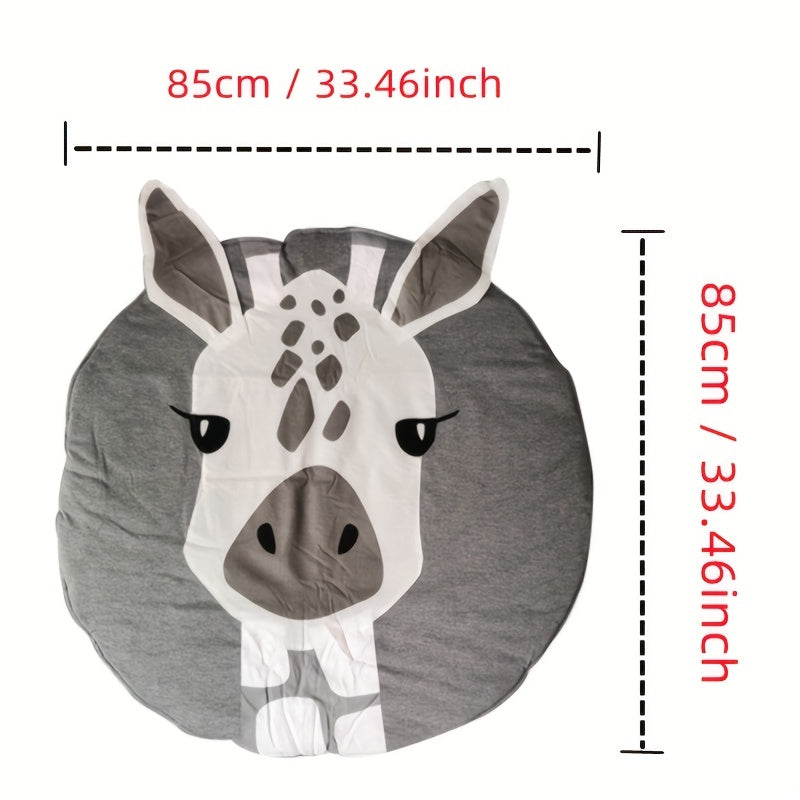 Cute 3D Animal Round Crawling Mat