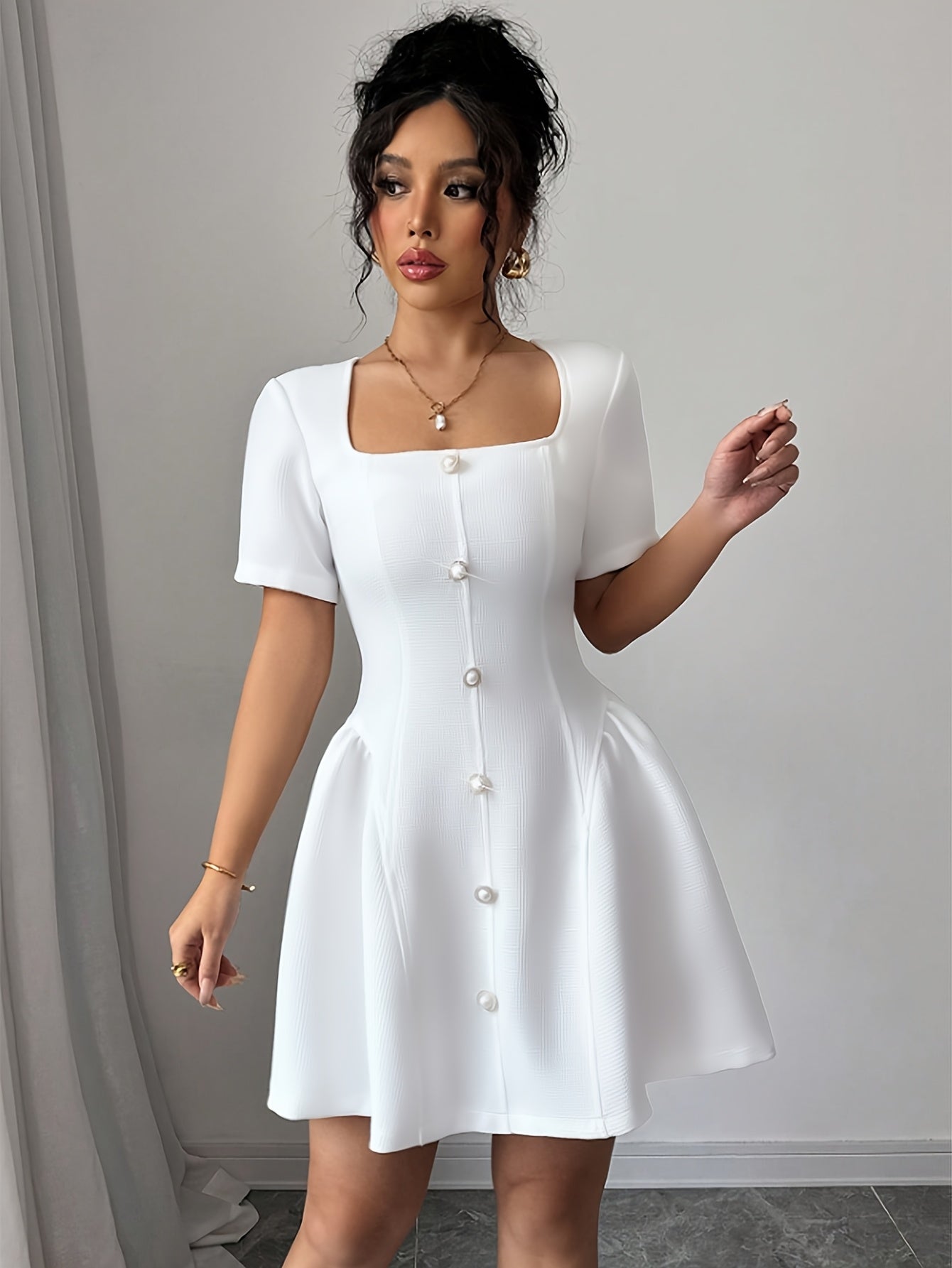White Adore Dress